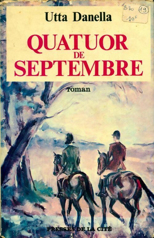 Quatuor de septembre - Utta Danella - Livre