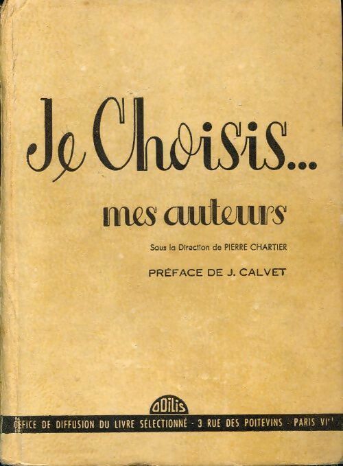 Je choisis... Mes auteurs - Collectif - Livre
