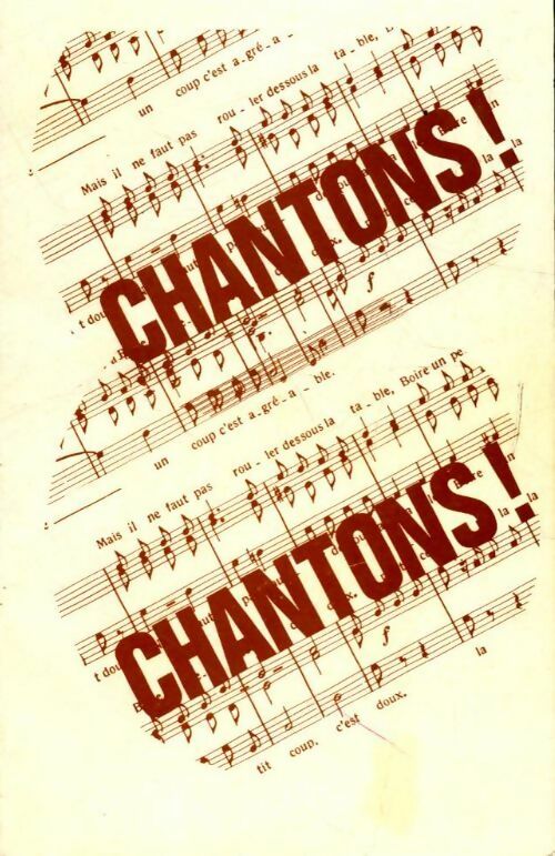 Chantons chantons - Collectif - Livre