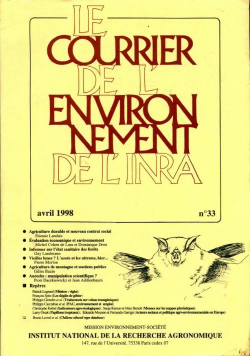 Le courrier de l'environnement n°33 - Collectif - Livre