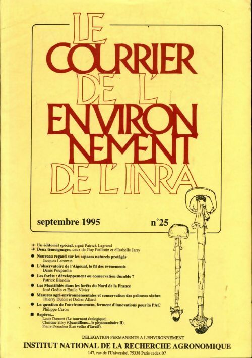 Le courrier de l'environnement n°25 - Collectif - Livre