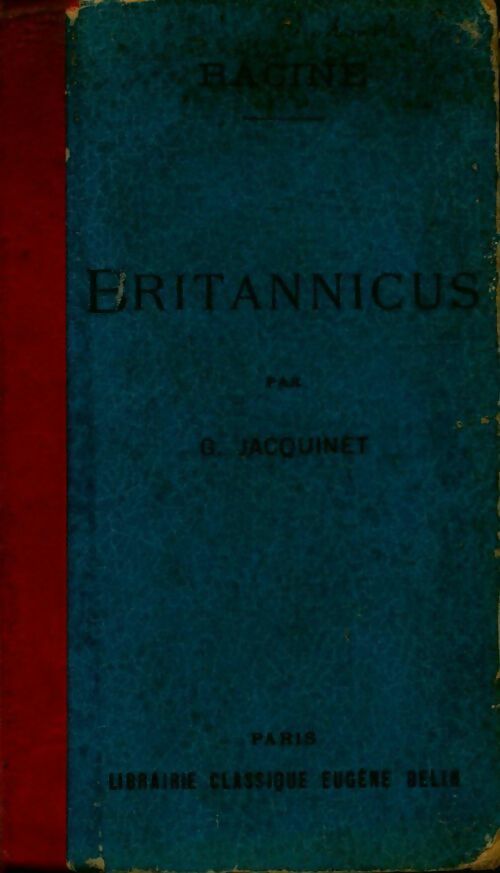 Britannicus - Jean Racine, Racine - Livre