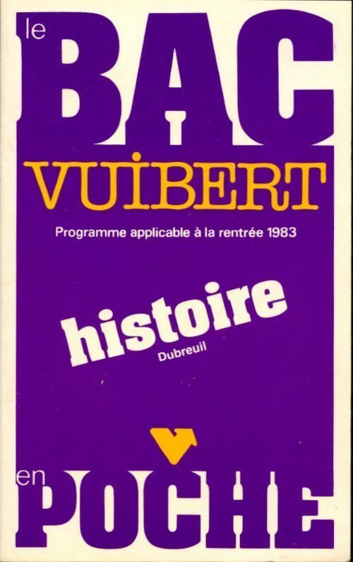 Histoire Terminales - Dubreuil - Livre