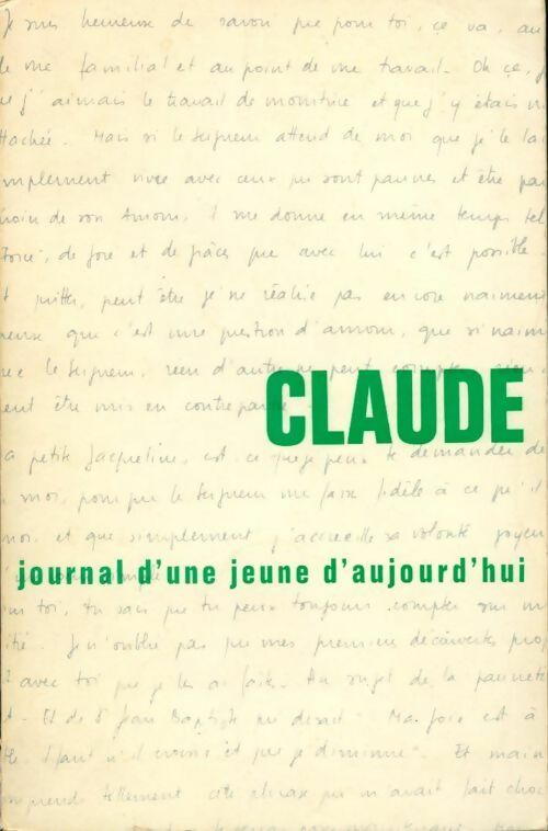 Claude. Journal d'une jeune d'aujourd'hui - Suzanne Bled - Livre