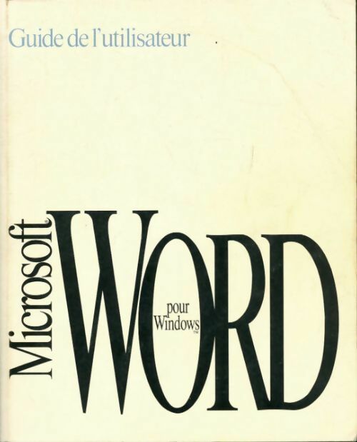 Microsoft Word pour Windows - Inconnu - Livre