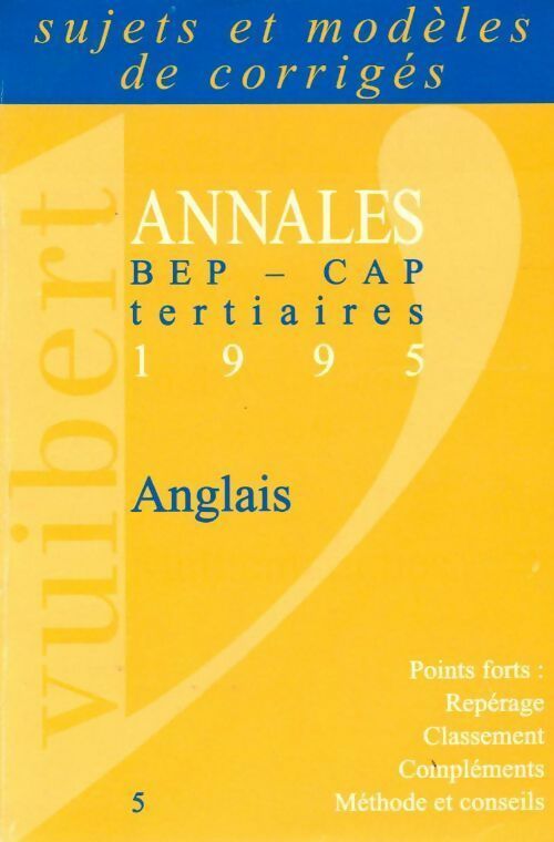 Anglais BEP-CAP tertiaires. Anglais 1995 - Collectif - Livre