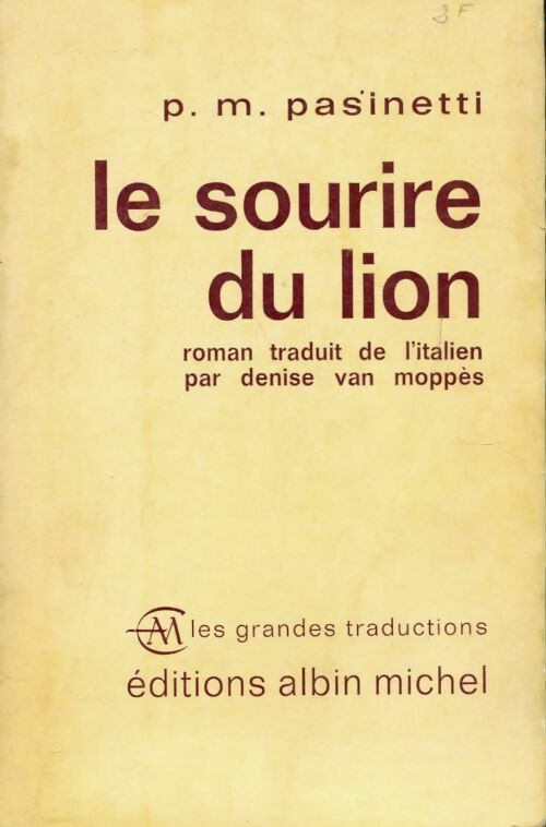 Le sourire du lion - Pier Maria Pasinetti - Livre