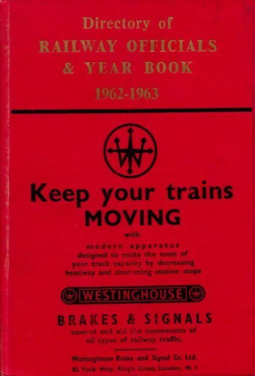 Directory of railway officials & year book 1962-1963 - Collectif - Livre