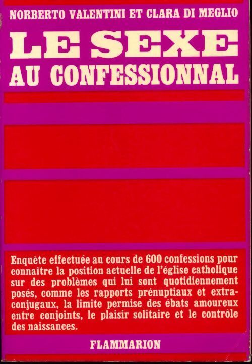 Le sexe au confessionna - Clara Di Meglio, Norberto Valentini - Livre