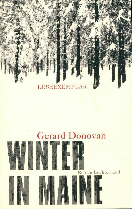 Winter in Maine - Gérard Donovan - Livre