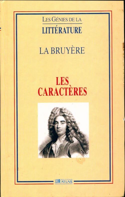 Les caractères - Jean De la Bruyère - Livre