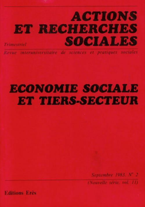 Actions et recherches sociales n°2 - Collectif - Livre
