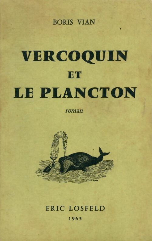 Vercoquin et le plancton - Boris Vian - Livre
