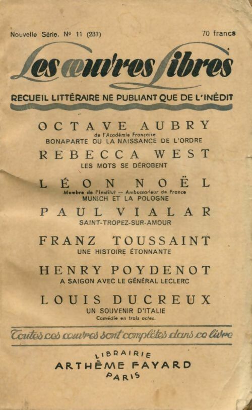 Bonaparte ou la naissance de l'ordre /  Les mots se dérobent /  Une histoire étonnante / ... - Collectif - Livre