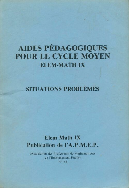Aides pédagogiques pour le cycle moyen - Collectif - Livre