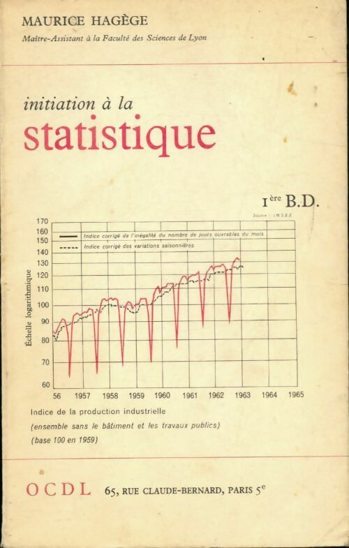 Initiation à la statistique - Maurice Agège - Livre