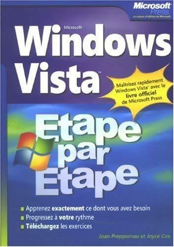 Windows vista étape par étape - Joan Preppernau - Livre