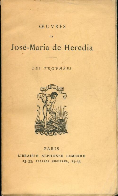 Oeuvres - José-Maria De Heredia - Livre