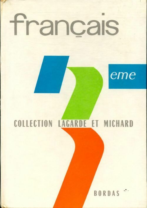 Français 3e - Marcel Barral - Livre