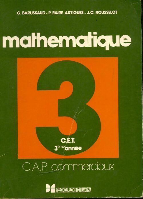 Mathématiques CAP commerciaux 3è année - Collectif - Livre
