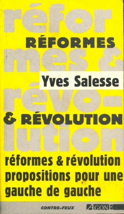 Réformes & révolution - Yves Salesse - Livre