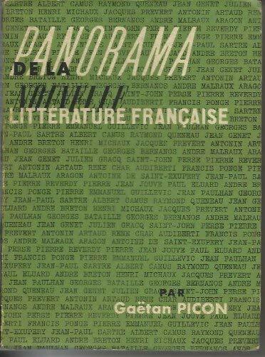 Panorama de la nouvelle littérature française - Gaëtan Picon - Livre
