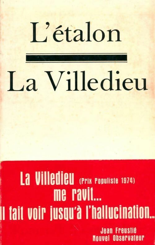 L'étalon - Raymond Achille De La Villedieu - Livre