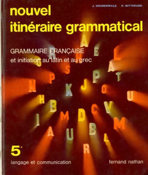 Nouvel itinéraire grammatical 5e - Collectif - Livre