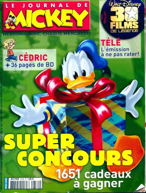 Le journal de Mickey n°2739 : Super concours - Collectif - Livre