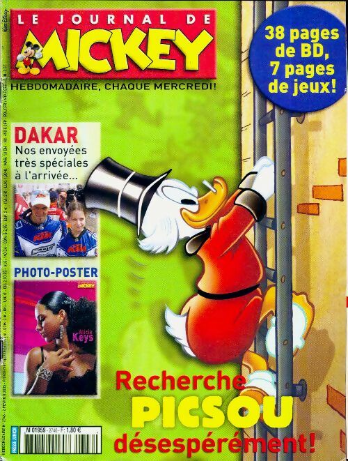Le journal de Mickey n°2746 : recherche Picsou désespérément - Collectif - Livre