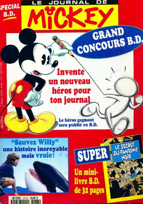 Le journal de Mickey n°2173 : Invente un nouveau héros pour ton journal - Collectif - Livre