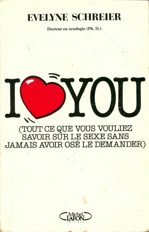 I love you - Evelyne Sara Schreier - Livre