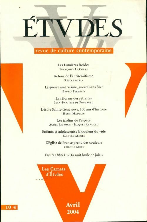 Etudes n°400-4 - Collectif - Livre