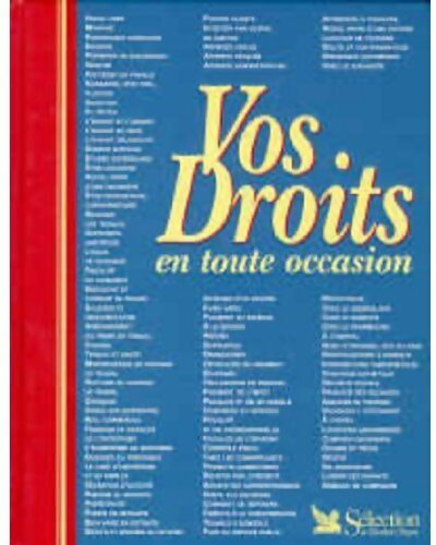 Vos droits en toute occasion - Collectif - Livre
