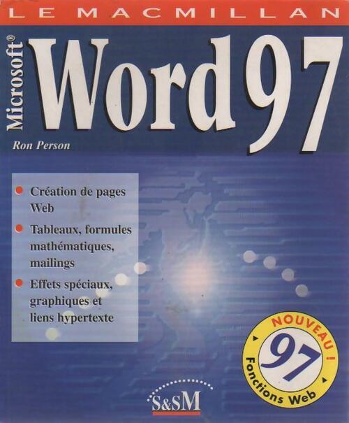 Word 97 - Ron Person - Livre