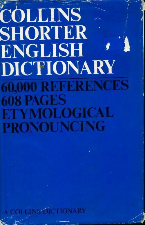 Collins shorter english dictionary - Collectif - Livre