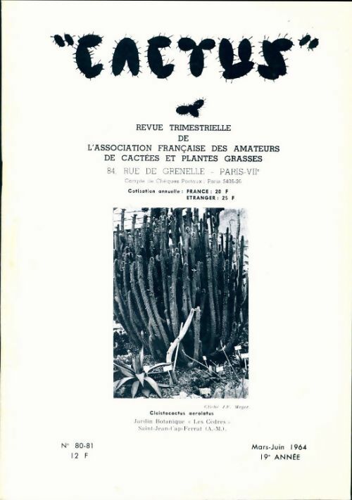Cactus n°80-81 - Collectif - Livre