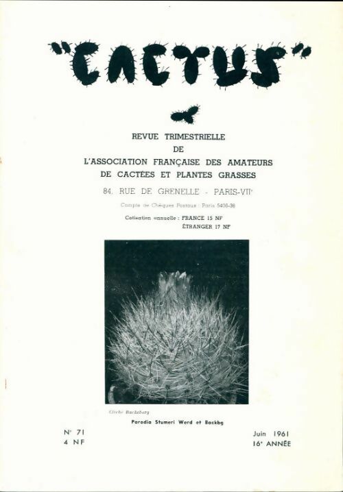 Cactus n°71 - Collectif - Livre