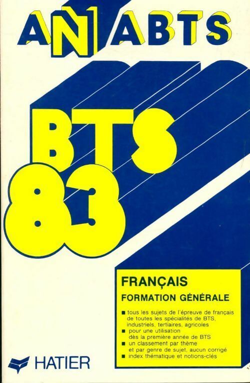 Français BTS 1983 - Collectif - Livre