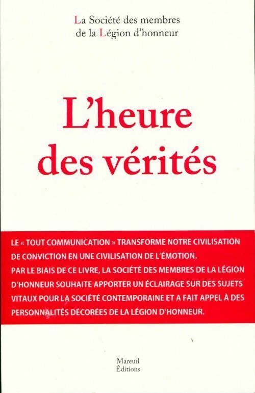 L'heure des vérités - Collectif - Livre