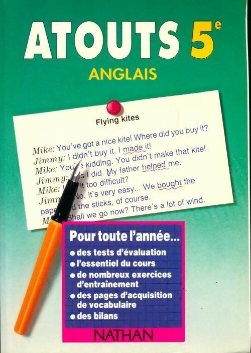 Atouts anglais 5e - Emile Benhamou - Livre