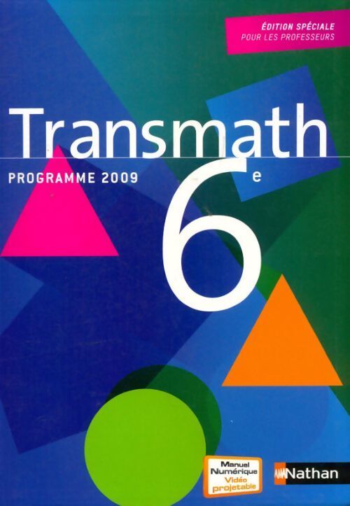 Transmath 6e. Livre du professeur - Collectif - Livre