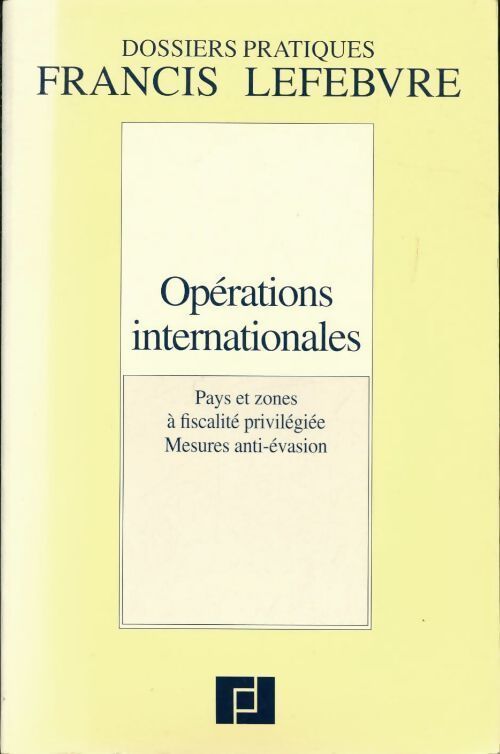 Opérations internationales - Bureau Francis Lefebvre - Livre