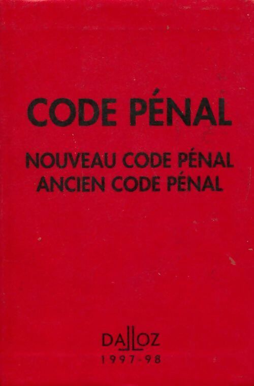 Code pénal 1997-1998 - Collectif - Livre
