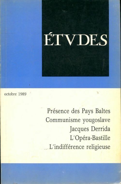 Etudes n°371-4 - Collectif - Livre