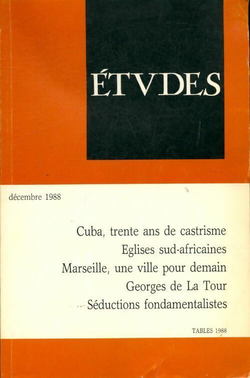Etudes n°369-6 - Collectif - Livre