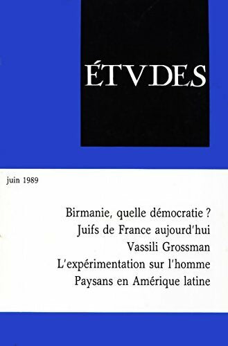 Etudes n°370-6 - Collectif - Livre