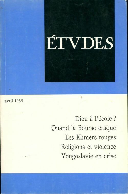 Etudes n°370-4 - Collectif - Livre