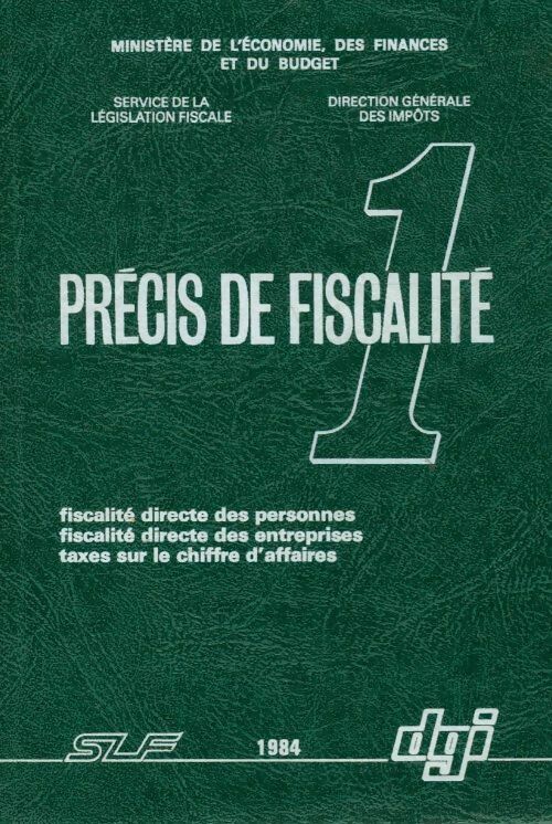 Précis de fiscalité Tome I - Collectif - Livre