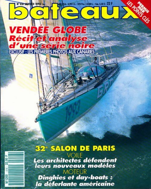Bateaux n°416 : Vendée Globe - Collectif - Livre